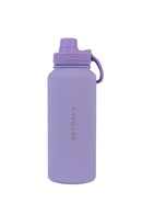 Botella Térmica EcoBottle Lavanda  - Version Full (3 tapas, base de silicona, kit de limpieza) | 1Lt. (Personalizable)