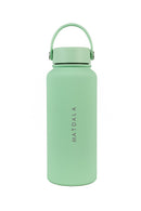 Botella Térmica EcoBottle Menta  - Version Full (3 tapas, base de silicona, kit de limpieza) | 1Lt. (Personalizable)