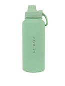 Botella Térmica EcoBottle Menta  - Version Full (3 tapas, base de silicona, kit de limpieza) | 1Lt. (Personalizable)