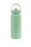 Botella Térmica EcoBottle Menta  - Version Full (3 tapas, base de silicona, kit de limpieza) | 1Lt. (Personalizable)